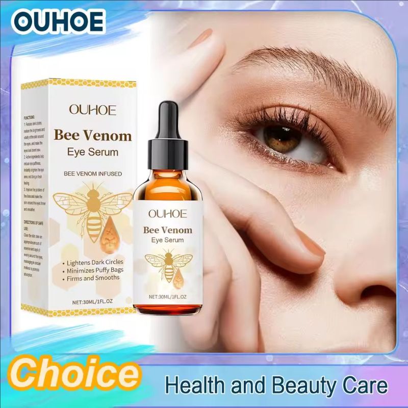 Bee Venom Eye Serum Remove Dark Circles Fine Lines Anti Wrinkles Eye Bags Puffiness Moisturizing Repair Essence Korean Skincare
