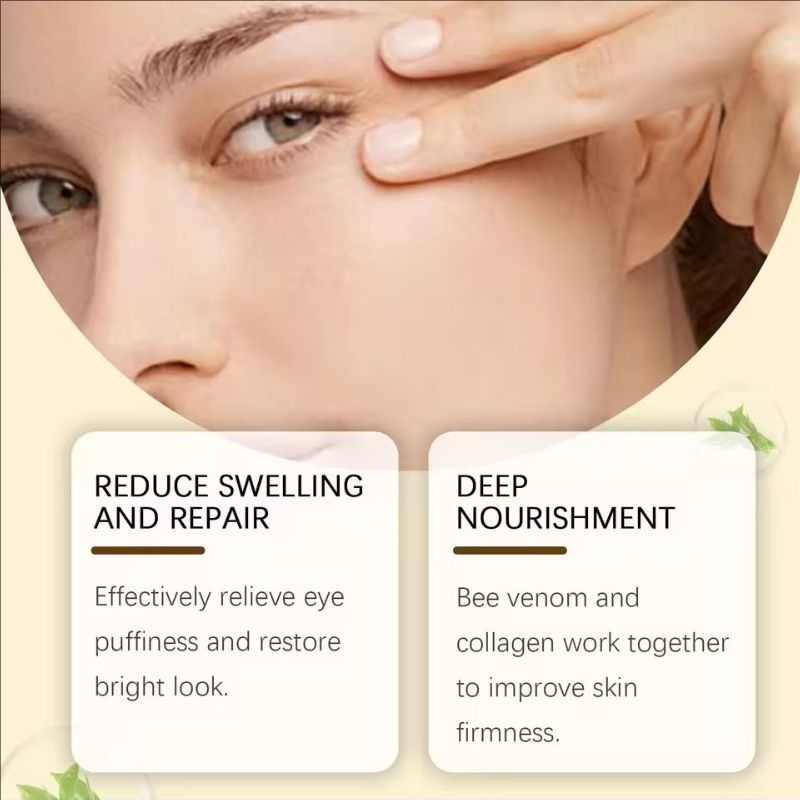 Bee Venom Eye Serum Remove Dark Circles Fine Lines Anti Wrinkles Eye Bags Puffiness Moisturizing Repair Essence Korean Skincare