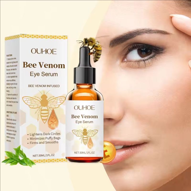 Bee Venom Eye Serum Remove Dark Circles Fine Lines Anti Wrinkles Eye Bags Puffiness Moisturizing Repair Essence Korean Skincare