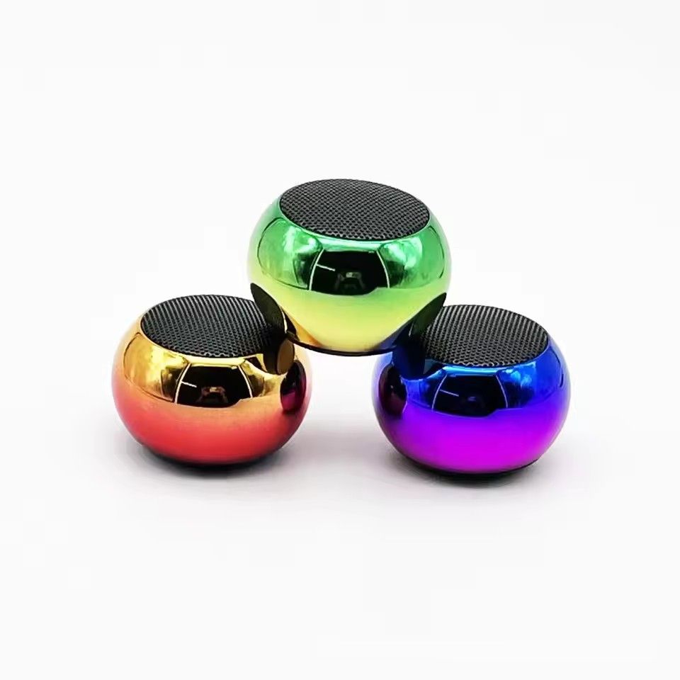 Wireless Bluetooth Speaker Portable Small Steel Gun Metal Heavy Stereo Surround Subwoofer Outdoor Mini Bluetooth Small Speaker