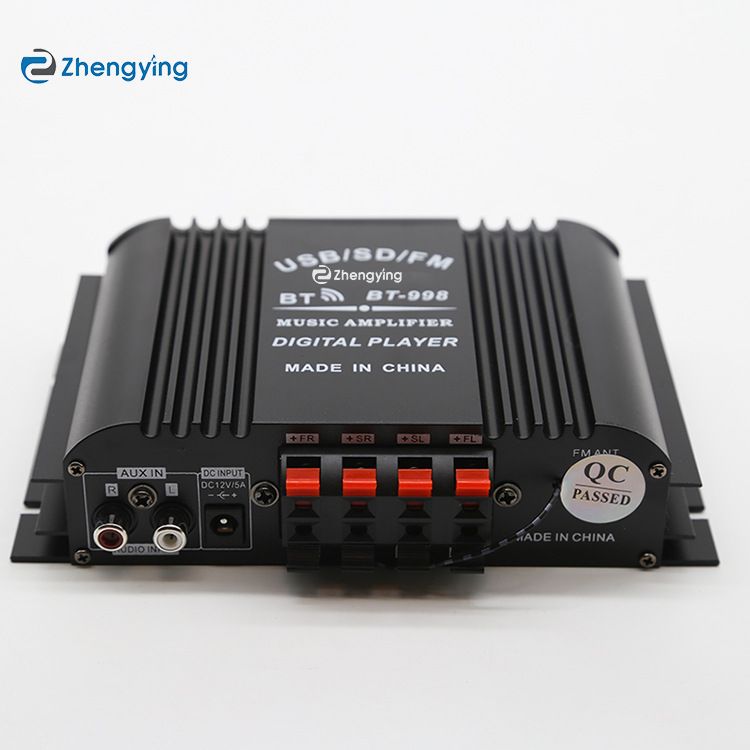 HiFi Sound Amplifier 4 Channel Digital Audio Bluetooth Amplifier 1600W Peak Power Karaoke Player FM Radio Support Remote Control