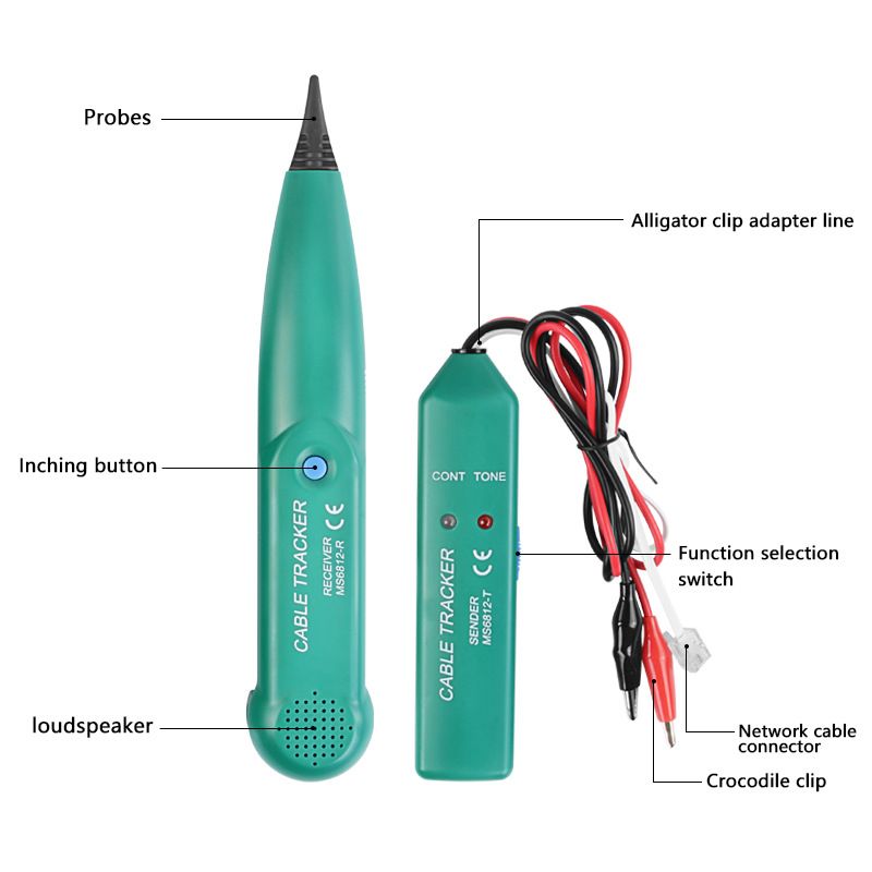 MS6812 Cable Tracker Tester Professional Line LAN detector UTP STP Telephone Wire Tracer Breakpoint location Diagnose Tone