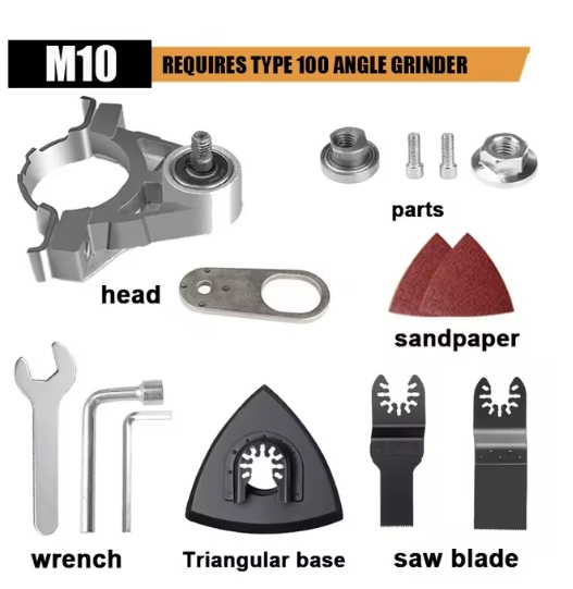 Angle Grinder Conversion Universal Head Adapter for 100mm 115mm 125mm M10 M14 Angle Grinder Polisher Polishing Tool Accessories