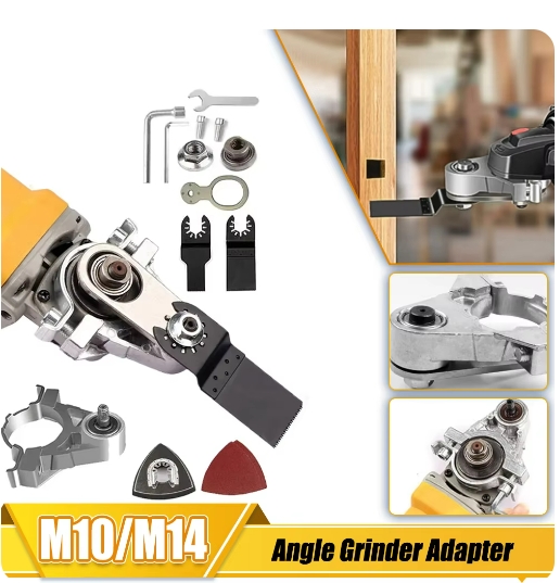 Angle Grinder Conversion Universal Head Adapter for 100mm 115mm 125mm M10 M14 Angle Grinder Polisher Polishing Tool Accessories