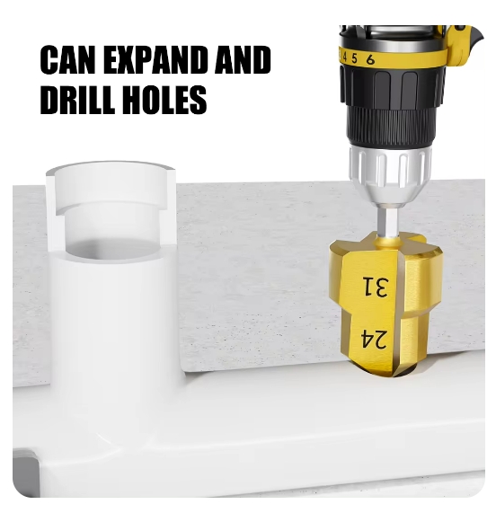 New 1/2/3Pcs PPR Lifting Drill Bit 20/25/32mm Step Drill Bit Set Hex Shank Hole Opener Core Drill Bits for Water Pipe Reaming