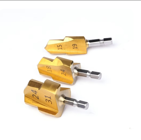 New 1/2/3Pcs PPR Lifting Drill Bit 20/25/32mm Step Drill Bit Set Hex Shank Hole Opener Core Drill Bits for Water Pipe Reaming