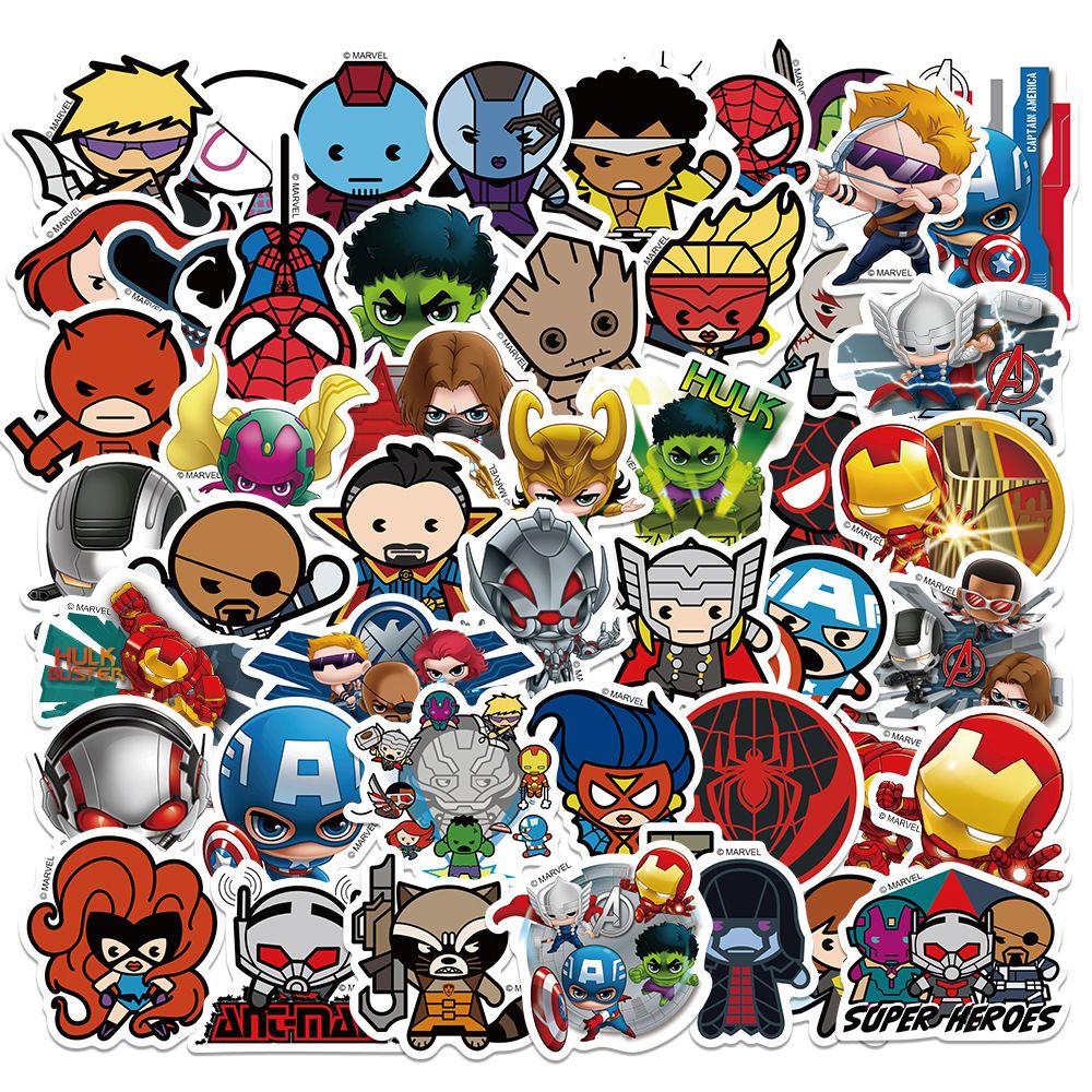 Multiple genuine cartoon movie character stickers, DIY luggage refrigerator mobile phone pad  guitar  electric sticker