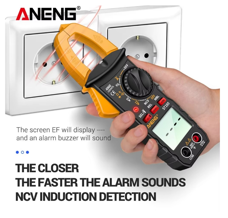 ANENG ST180 Smart Clamp Multimeter 600V Meter AC/DC Voltage Tester Ammeter Pliers Test Voltmeter Capacitance Ohm Current Tools