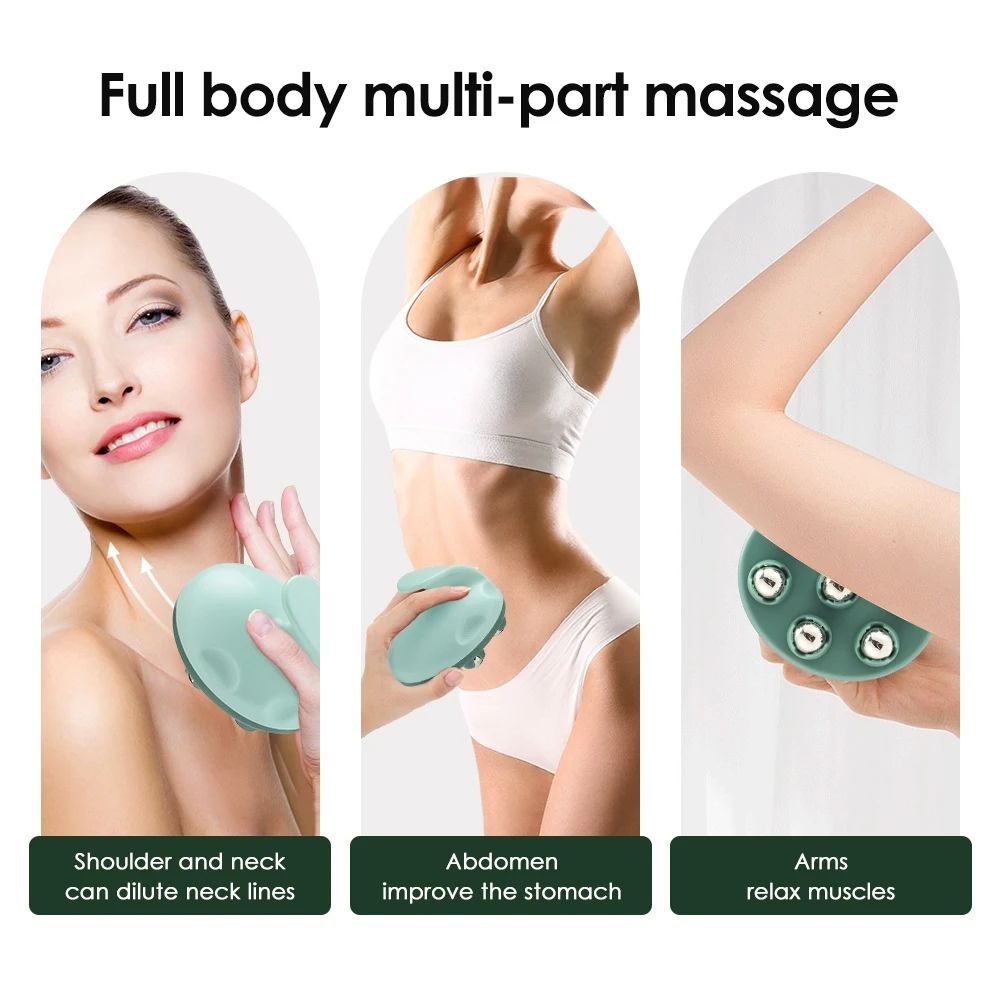 Handheld Ball Massager Magnetic Body Beauty Meridian Brush Kneads Abdomen Slender Waist Beautiful Legs Muscle Relaxation