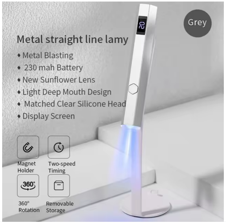 Mini Handheld UV Led Lamp For Nails Portable Rechargeable Nail Dryer For Curing Gel Polish With Display Manicure Machine