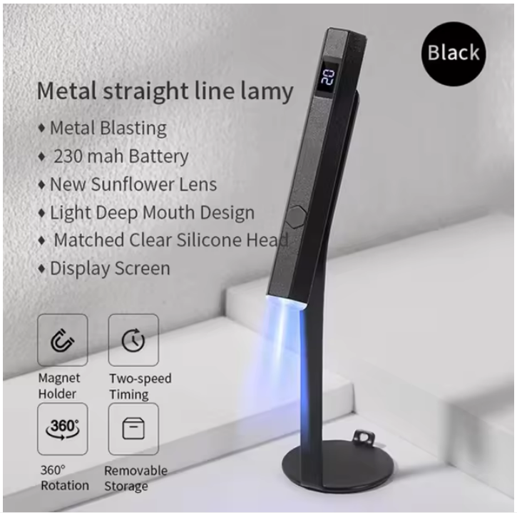 Mini Handheld UV Led Lamp For Nails Portable Rechargeable Nail Dryer For Curing Gel Polish With Display Manicure Machine