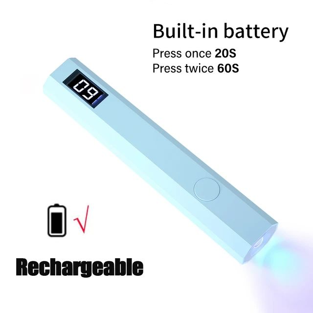 Portable Handheld Mini Nail Lamp For Gel Polish Quick Dry Flashlight Pen USB Nail Dryer Machine UV LED Nail Lamp