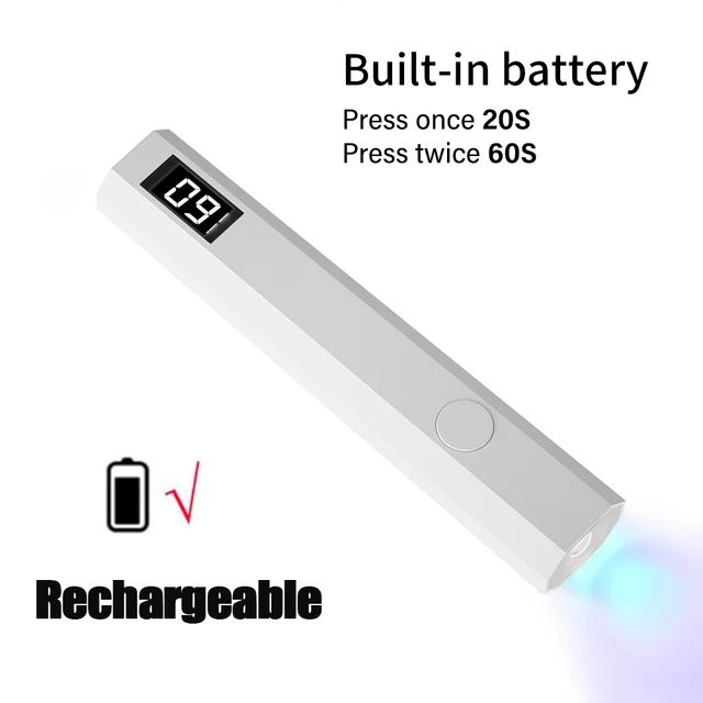 Portable Handheld Mini Nail Lamp For Gel Polish Quick Dry Flashlight Pen USB Nail Dryer Machine UV LED Nail Lamp