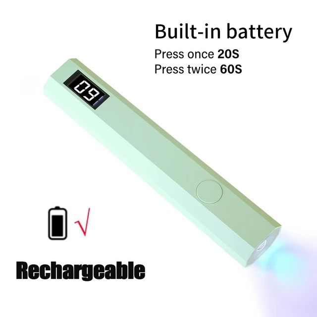 Portable Handheld Mini Nail Lamp For Gel Polish Quick Dry Flashlight Pen USB Nail Dryer Machine UV LED Nail Lamp