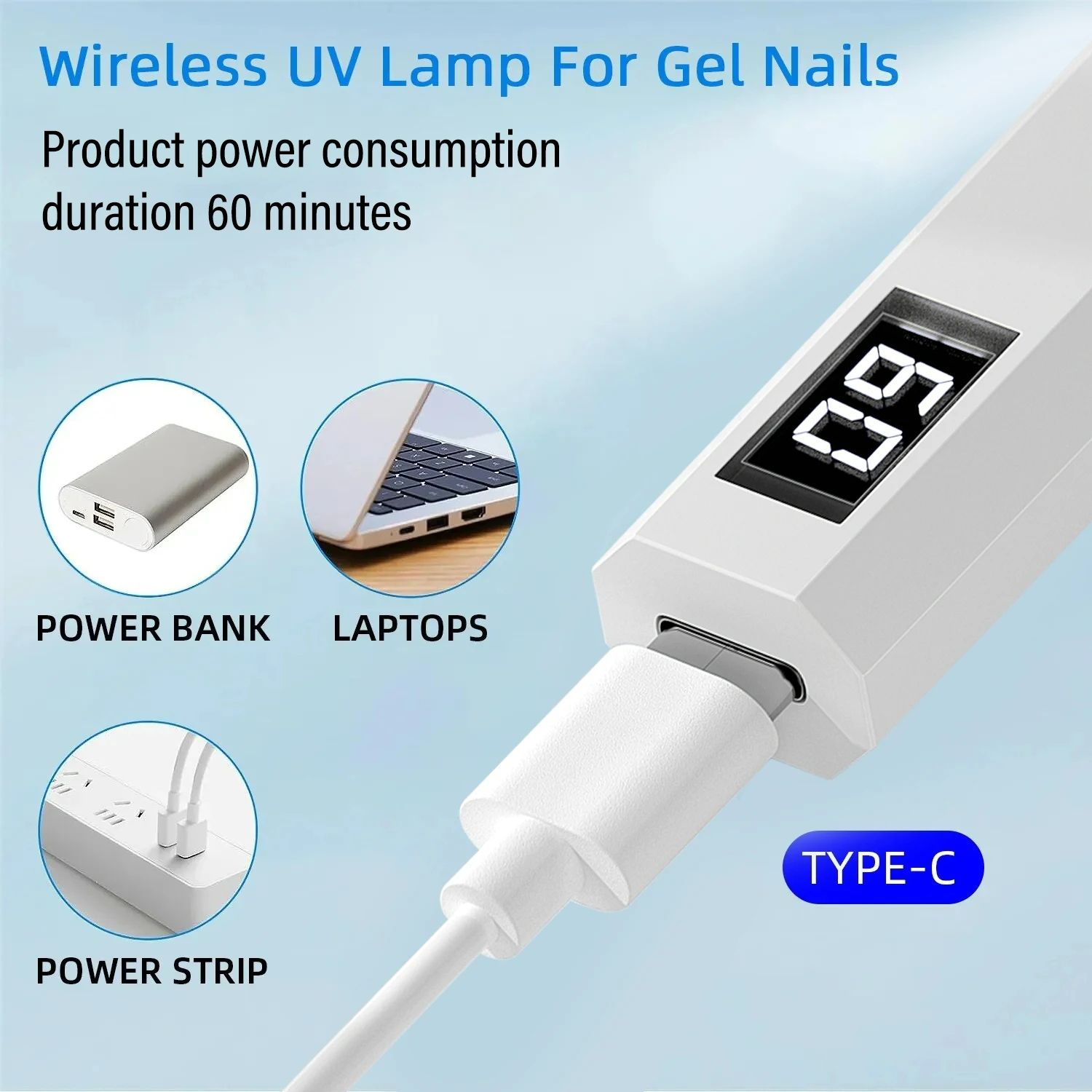Portable Handheld Mini Nail Lamp For Gel Polish Quick Dry Flashlight Pen USB Nail Dryer Machine UV LED Nail Lamp