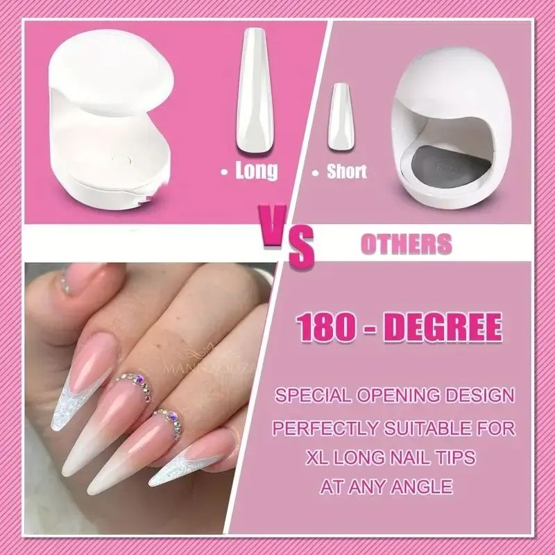 Compact 16W UV-LED Nail Lamp - Quick & Safe Gel Nail Drying - Portable Manicure Tool for DIY & Professional Use view 8