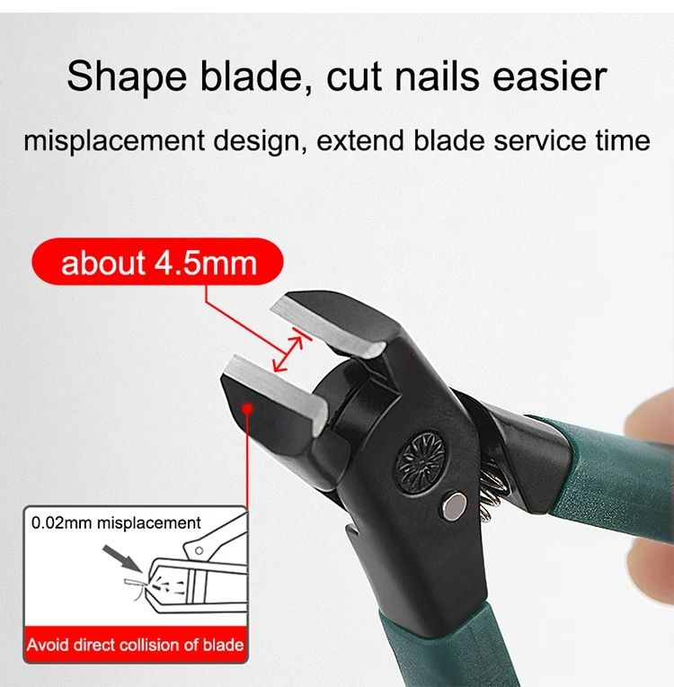 Anti-splash Nail Clipper Stainless Steel Fake Nails Cutter Trimmer Clipper Hard Thick Fake Nails Trimming Clipper Manicure Tools