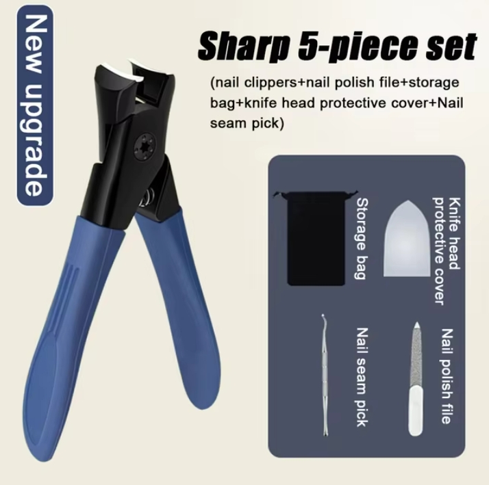 Anti-splash Nail Clipper Stainless Steel Fake Nails Cutter Trimmer Clipper Hard Thick Fake Nails Trimming Clipper Manicure Tools