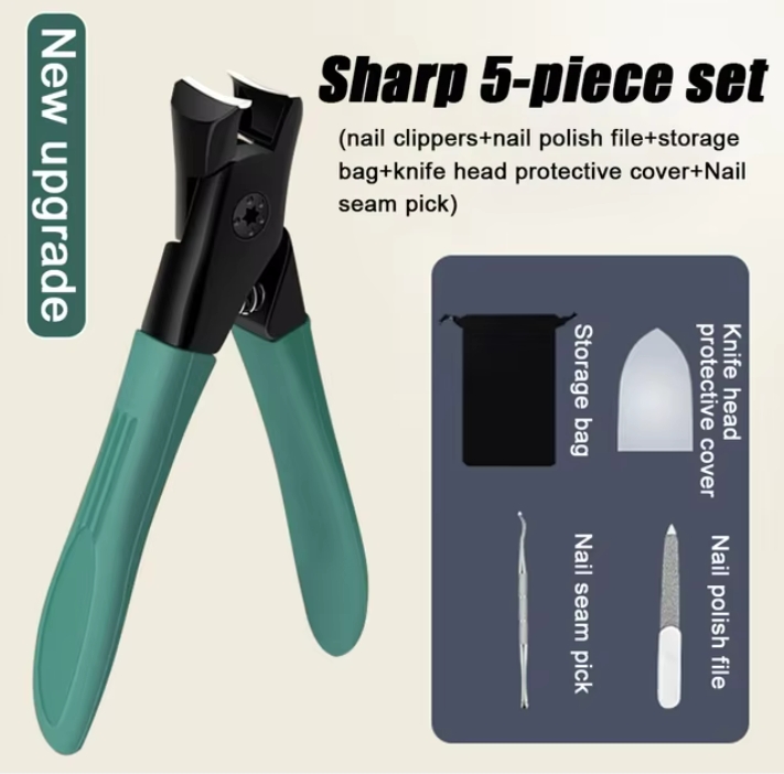 Anti-splash Nail Clipper Stainless Steel Fake Nails Cutter Trimmer Clipper Hard Thick Fake Nails Trimming Clipper Manicure Tools