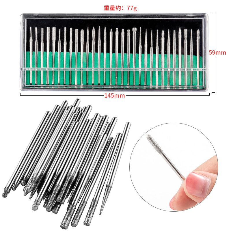 Ceramic Tungsten Carbide Nail Drill Bit Rotate Burr Milling Nail Cutter Bits Electric Drill Machine For Manicure Pedicure Tools