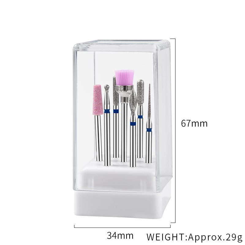 Ceramic Tungsten Carbide Nail Drill Bit Rotate Burr Milling Nail Cutter Bits Electric Drill Machine For Manicure Pedicure Tools