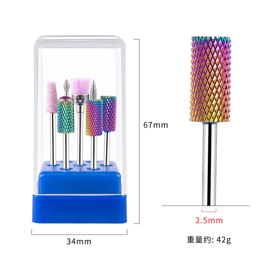 Ceramic Tungsten Carbide Nail Drill Bit Rotate Burr Milling Nail Cutter Bits Electric Drill Machine For Manicure Pedicure Tools