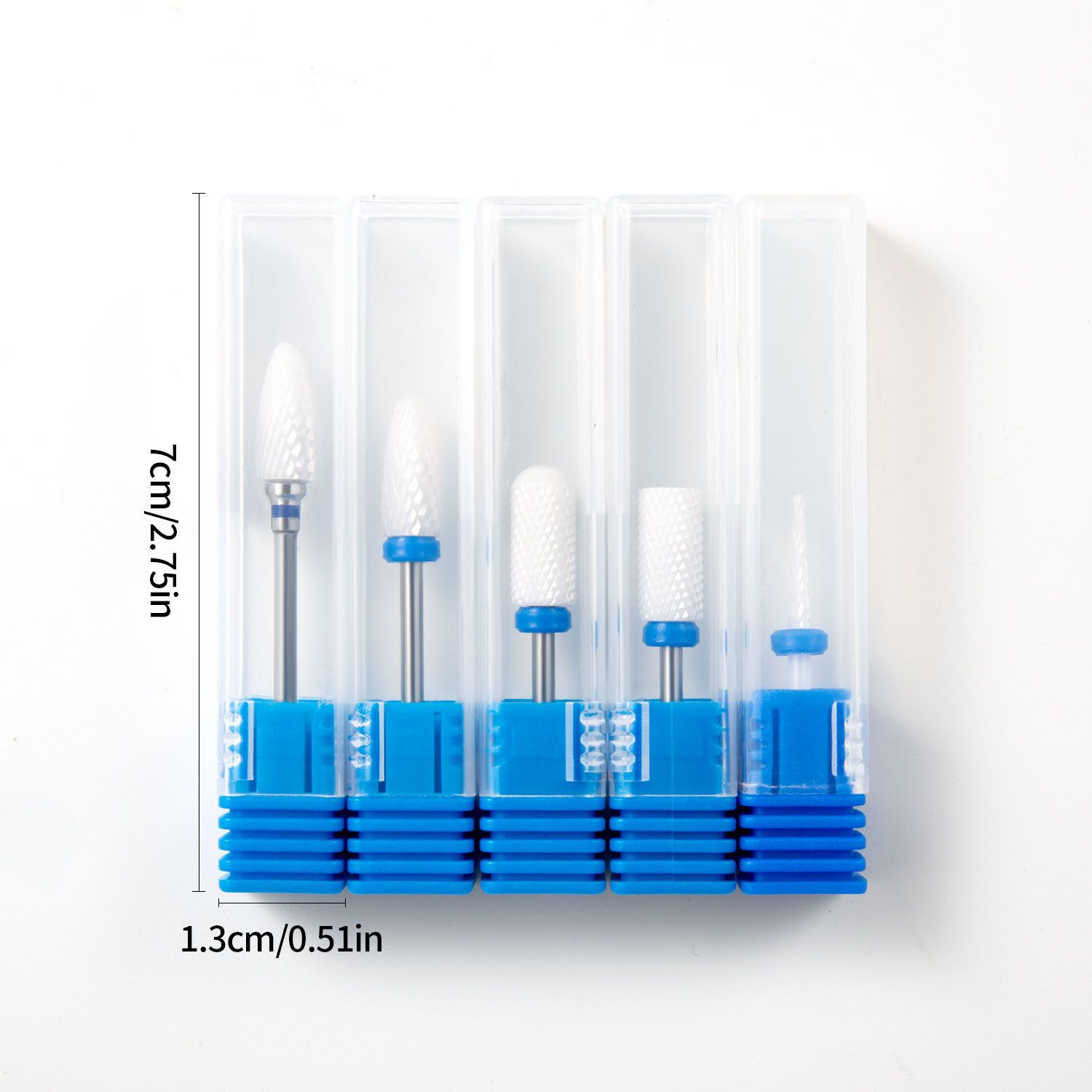 Ceramic Tungsten Carbide Nail Drill Bit Rotate Burr Milling Nail Cutter Bits Electric Drill Machine For Manicure Pedicure Tools