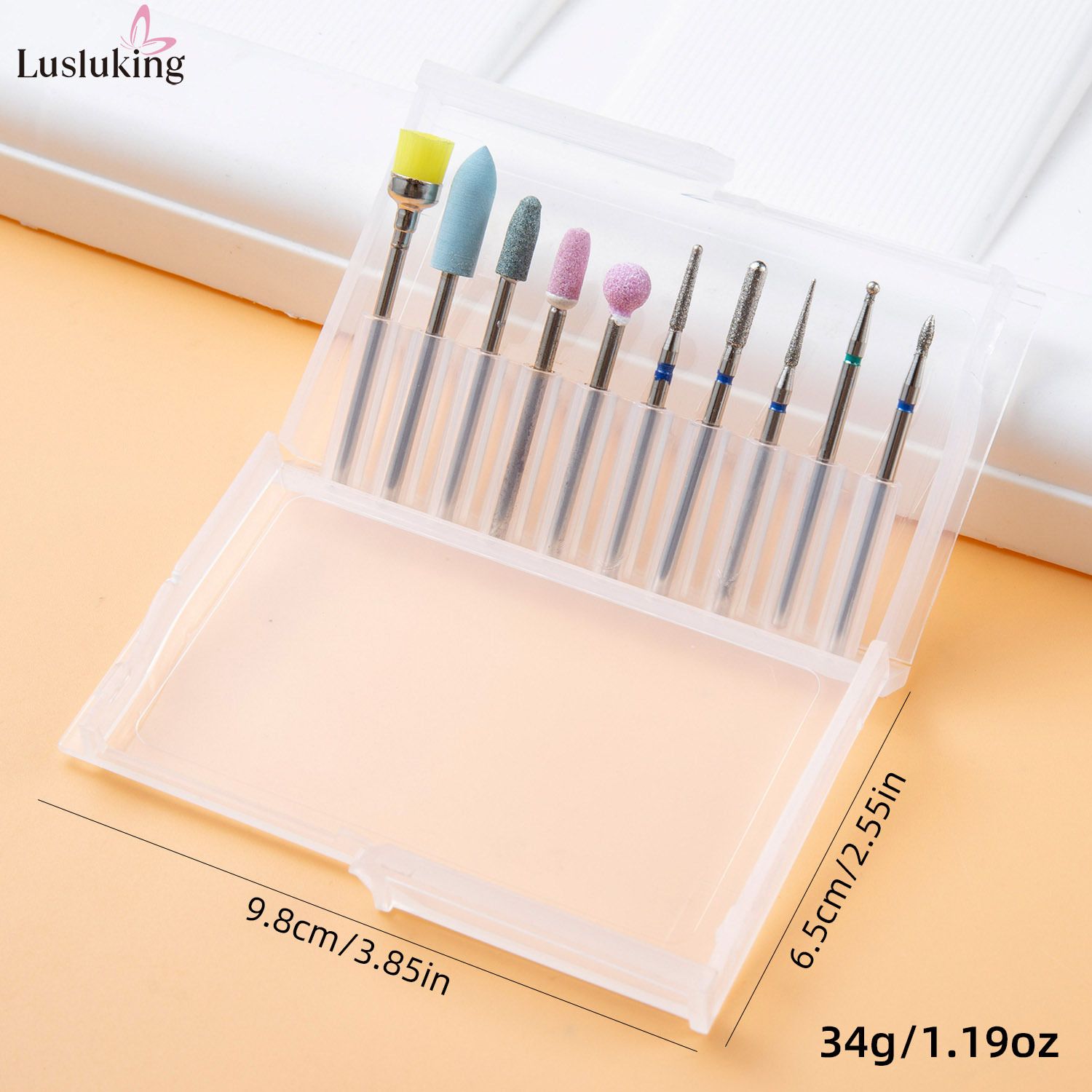 Ceramic Tungsten Carbide Nail Drill Bit Rotate Burr Milling Nail Cutter Bits Electric Drill Machine For Manicure Pedicure Tools