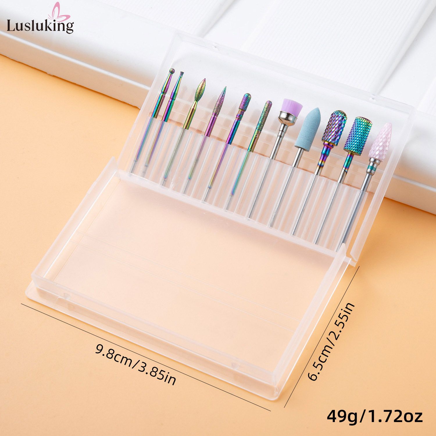 Ceramic Tungsten Carbide Nail Drill Bit Rotate Burr Milling Nail Cutter Bits Electric Drill Machine For Manicure Pedicure Tools