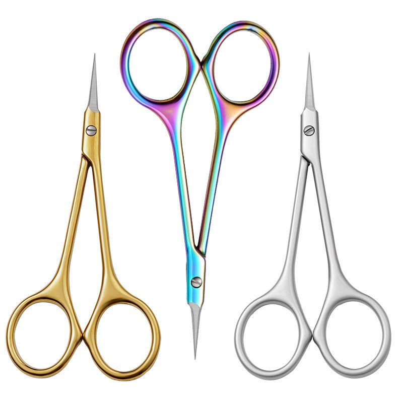 Stainless Steel Cuticle Scissors Dead Skin Remover For Nails Art Clippers Russian Nail Scissors Manicure Curved Tip Scissor
