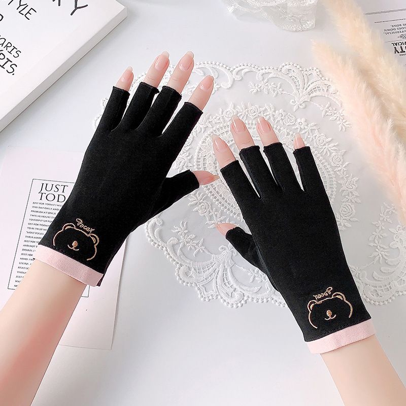 1 Pair Anti UV Nail Gloves Gel Shield Glove Fingerless Manicure Art Tools LED Lamp Nails Dryer Radiation Hand