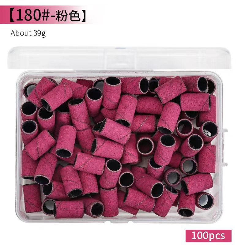 100pcs  Mini Sanding Bands Kits Nail Drill Bits Mandrel Sets Electric Manicure Accessories Tool Dead Skin Remover