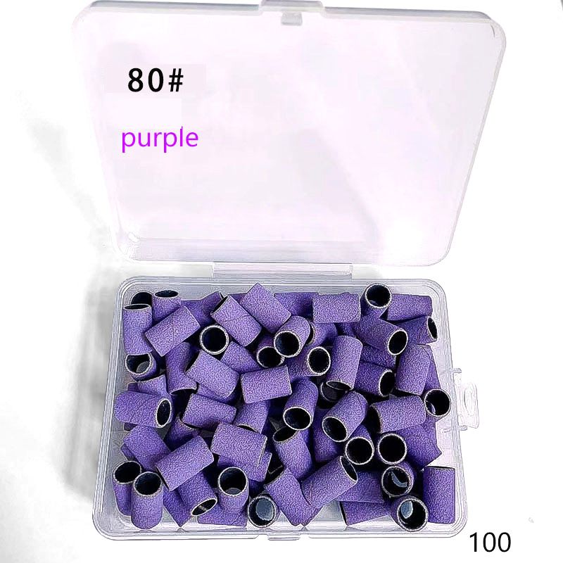 100pcs  Mini Sanding Bands Kits Nail Drill Bits Mandrel Sets Electric Manicure Accessories Tool Dead Skin Remover