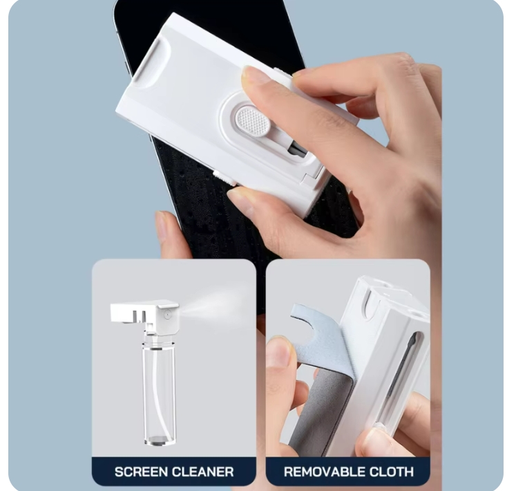 8 in 1 Cleaner Kit Computer Keyboard Cleaner Brush Earphones Cleaning Pen For Airpods Headset Phones Clean Tools Keycap Puller