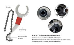 Bike Tool Kit 6 Pcs Professional Bicycle Repair Tools for Mountain Bike with 3-in-1 Cassette Remover Wrench Chain Breaker
