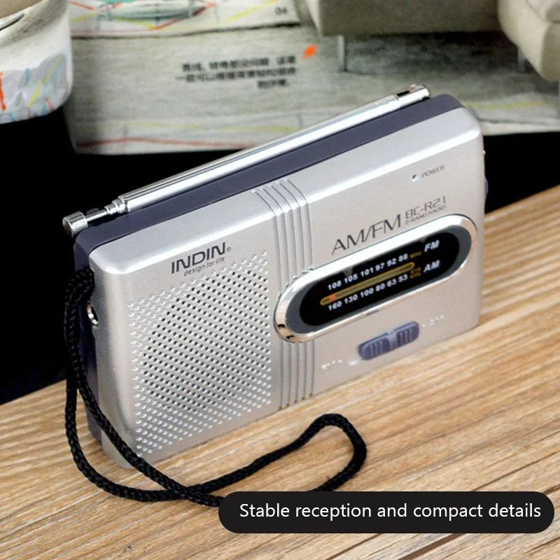 New BC-R2 Portable Retro Radio Telescopic Antenna Speaker Mini Outdoor Dual Band AM FM Music Player Radio Receiver Stereo