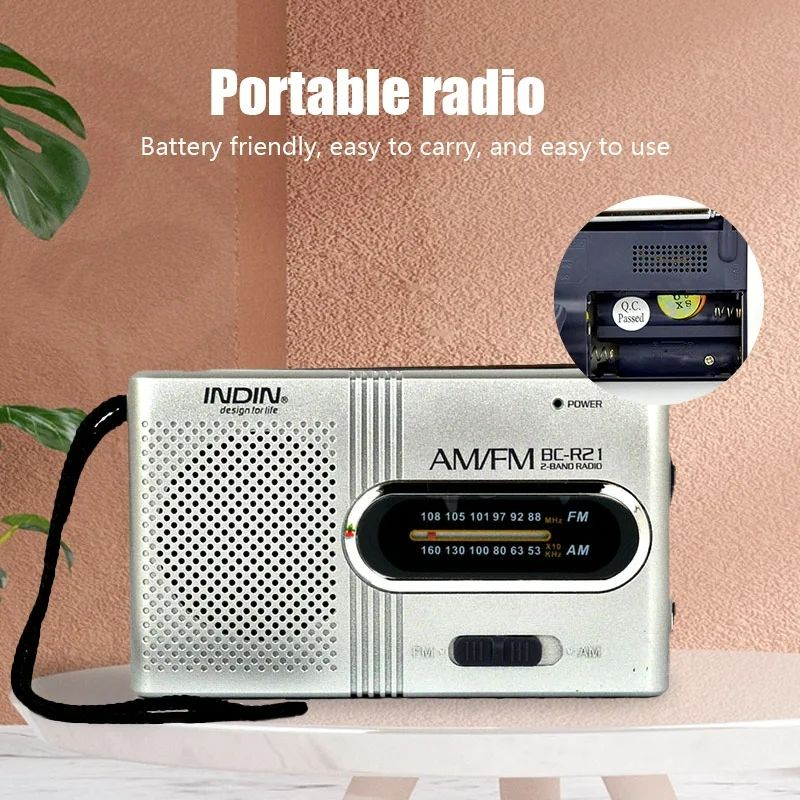New BC-R2 Portable Retro Radio Telescopic Antenna Speaker Mini Outdoor Dual Band AM FM Music Player Radio Receiver Stereo