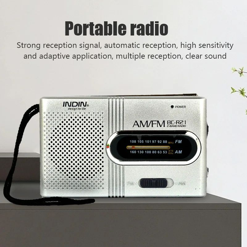New BC-R2 Portable Retro Radio Telescopic Antenna Speaker Mini Outdoor Dual Band AM FM Music Player Radio Receiver Stereo
