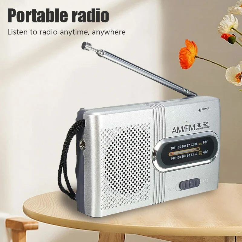 New BC-R2 Portable Retro Radio Telescopic Antenna Speaker Mini Outdoor Dual Band AM FM Music Player Radio Receiver Stereo