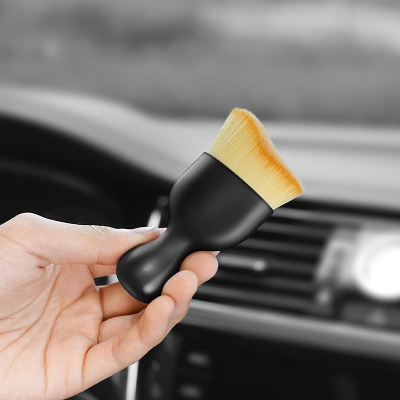 Car Air Vent Cleaning Soft Brush with Casing Car Interior Cleaning Tool Artificial Car Brush Car Crevice Dusting Car Detailing
