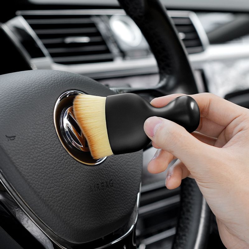 Car Air Vent Cleaning Soft Brush with Casing Car Interior Cleaning Tool Artificial Car Brush Car Crevice Dusting Car Detailing
