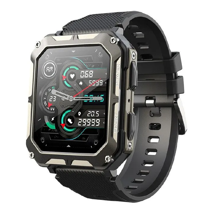 New C20 Pro Smart Watch Men Voice Assistant BT Wireless Call Business Outdoor Sports IP68 Waterproof Wristwatch For Android iOS