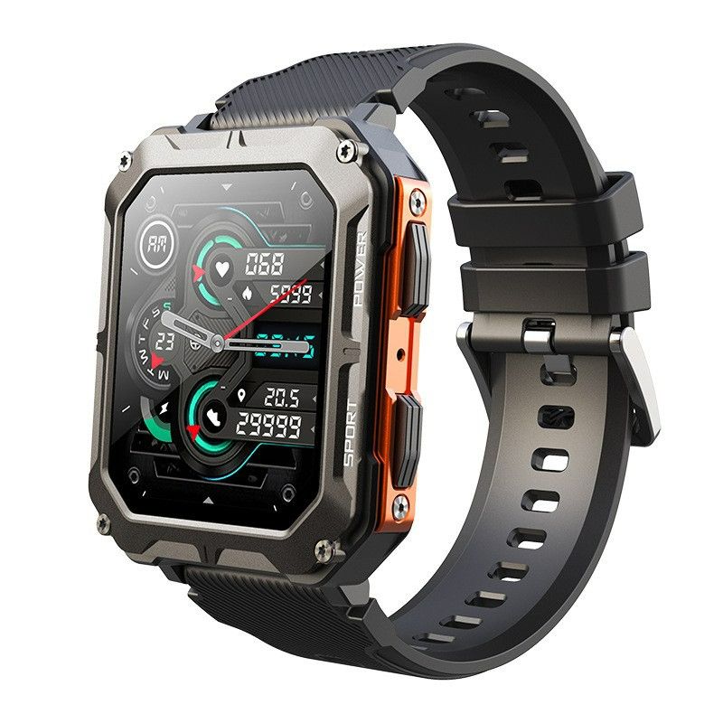 New C20 Pro Smart Watch Men Voice Assistant BT Wireless Call Business Outdoor Sports IP68 Waterproof Wristwatch For Android iOS