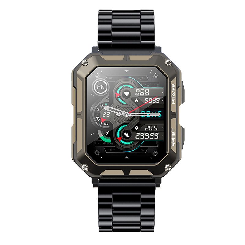 New C20 Pro Smart Watch Men Voice Assistant BT Wireless Call Business Outdoor Sports IP68 Waterproof Wristwatch For Android iOS