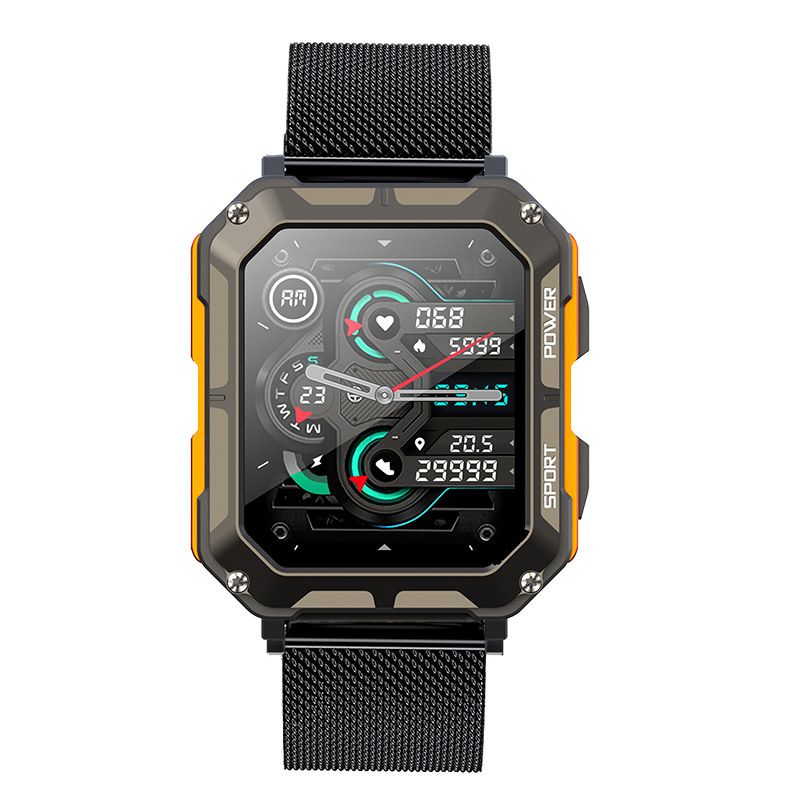 New C20 Pro Smart Watch Men Voice Assistant BT Wireless Call Business Outdoor Sports IP68 Waterproof Wristwatch For Android iOS