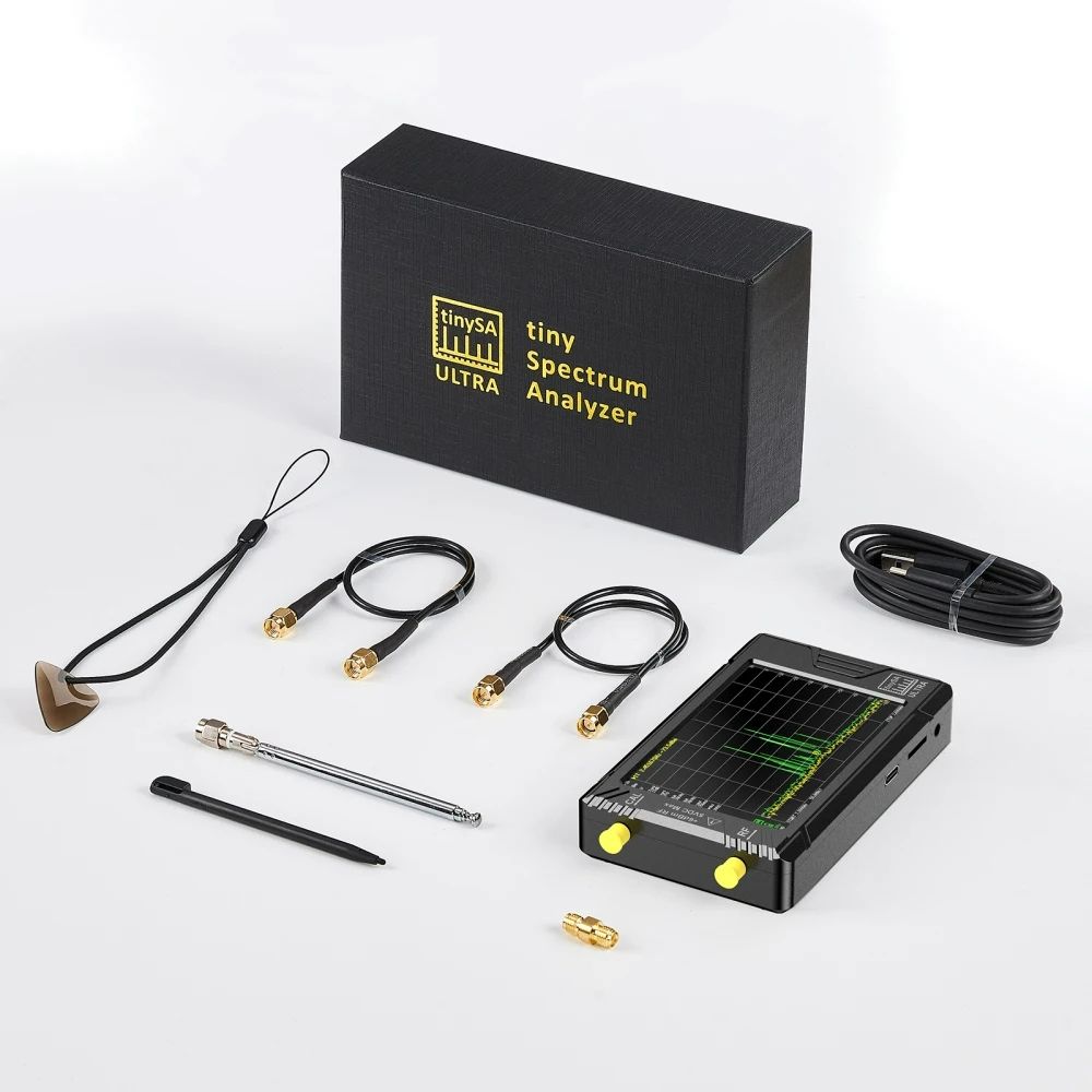 Original tinySA ULTRA Handheld Tiny Spectrum Analyzer 100KHZ-5.3GHZ 4inch Display RF Generator with Battery