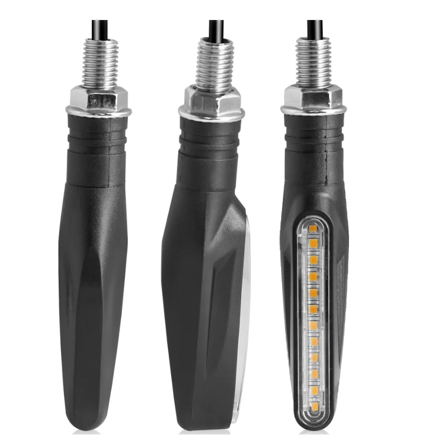 Motorcycle Led Turn Signals Directional Indicators Flashing Rear Tail Brake Flasher Light Stop Signal Light Motorcycle DRL Lamp