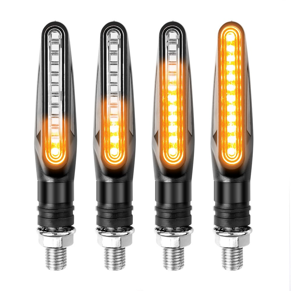 Motorcycle Led Turn Signals Directional Indicators Flashing Rear Tail Brake Flasher Light Stop Signal Light Motorcycle DRL Lamp