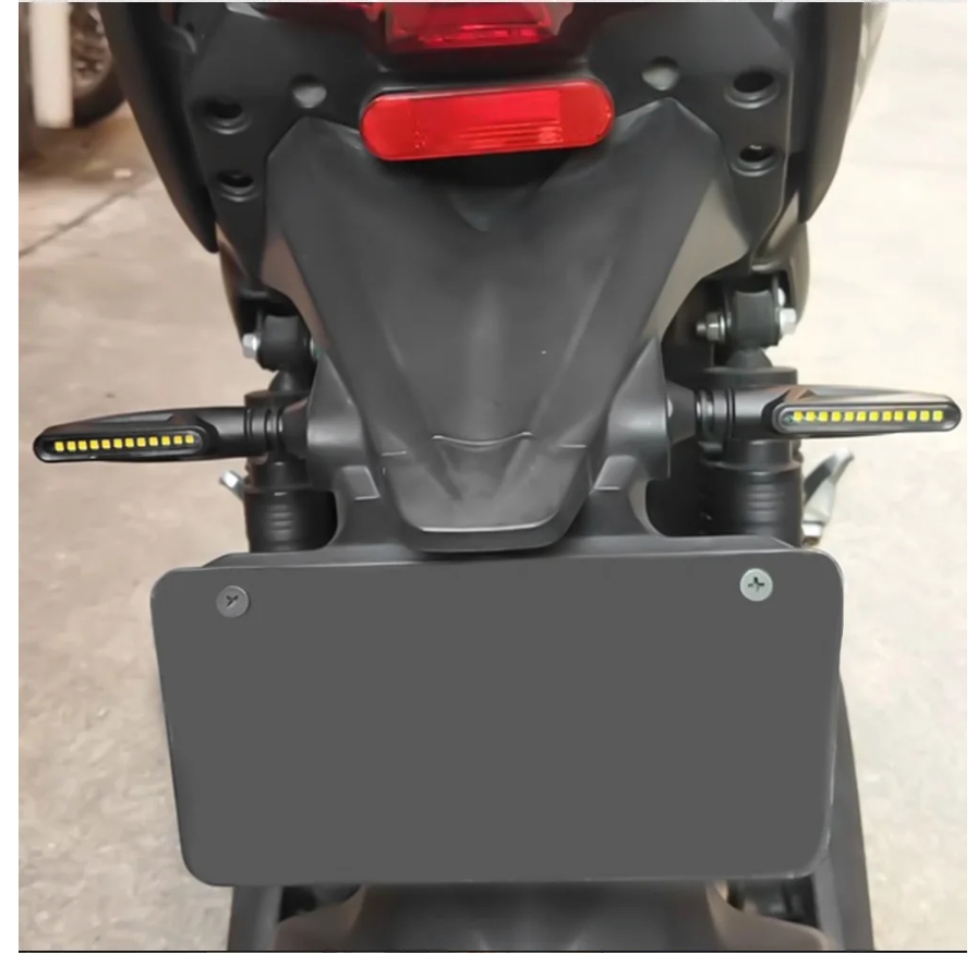 Motorcycle Led Turn Signals Directional Indicators Flashing Rear Tail Brake Flasher Light Stop Signal Light Motorcycle DRL Lamp
