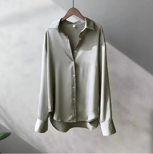 2025Spring Shirt And Blouses New Sweater Cardigans Woman Top Knitted Korean Long Sleeve Lapel Button Elegance Sweet Casual Coats